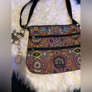 Sakroots Colorful Mandala Crossbody Bag